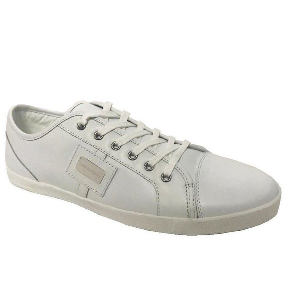 New Dolce & Gabbana Men's White Sneakers Shoes US10 EU 44 Reg Price $890